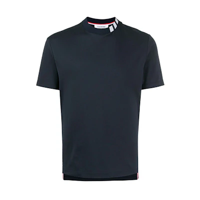 THOM BROWNE Blue Crew Neck Short Sleeve T-Shirt MJS127A-06928-415