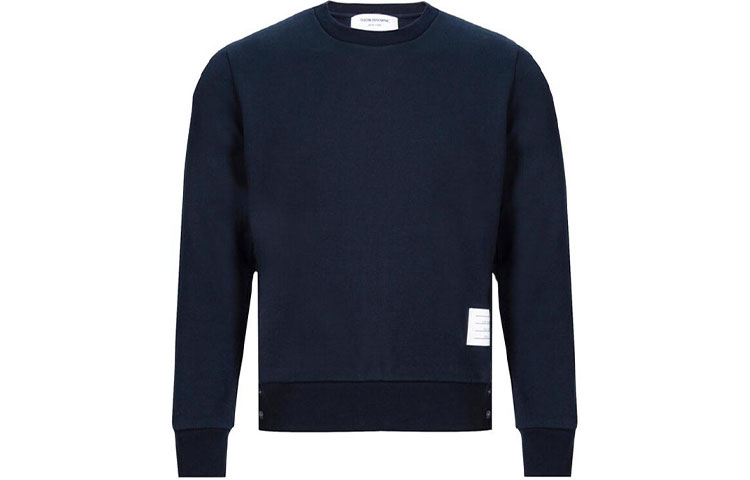 Thom Browne Blue Ivy Boy Crewneck Sweatshirt with Three Stripes MJT085A-03377-415