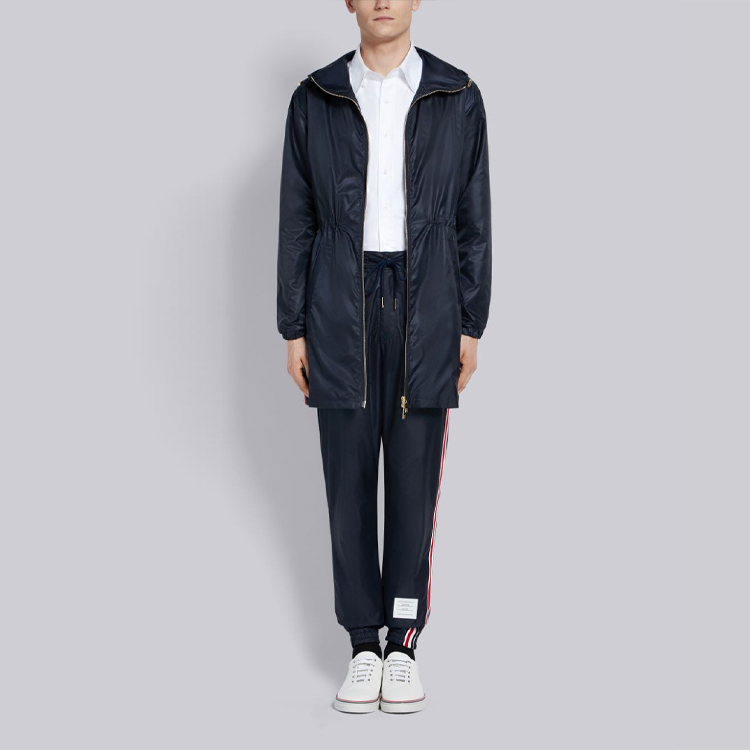 THOM BROWNE Blue Parka with Side Stripes MJT172A-03215-415 圖 3