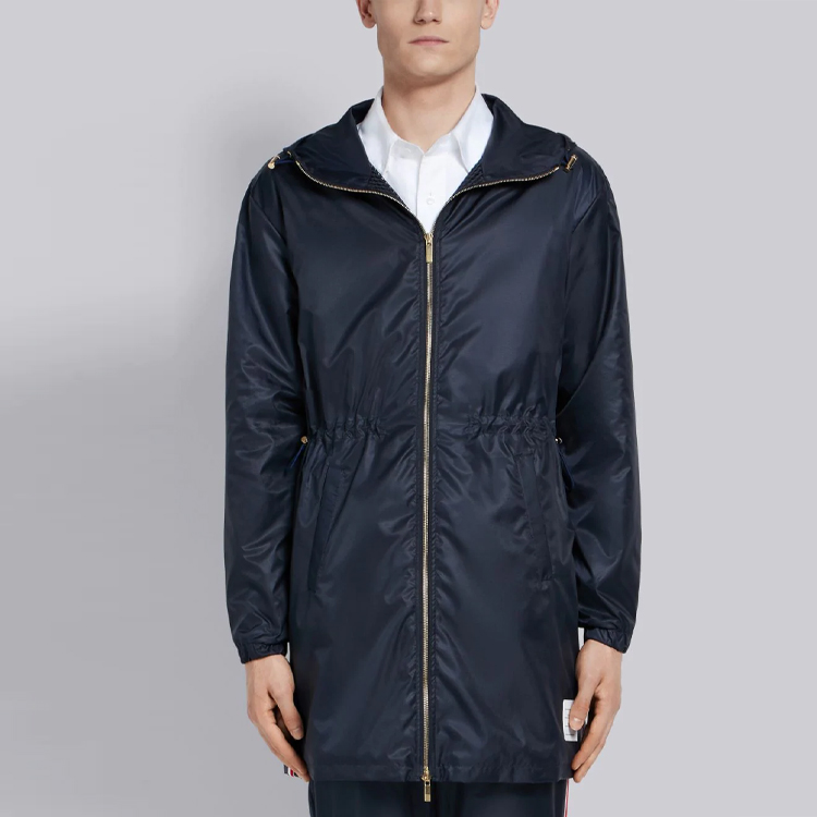 THOM BROWNE Blue Parka with Side Stripes MJT172A-03215-415 圖 4