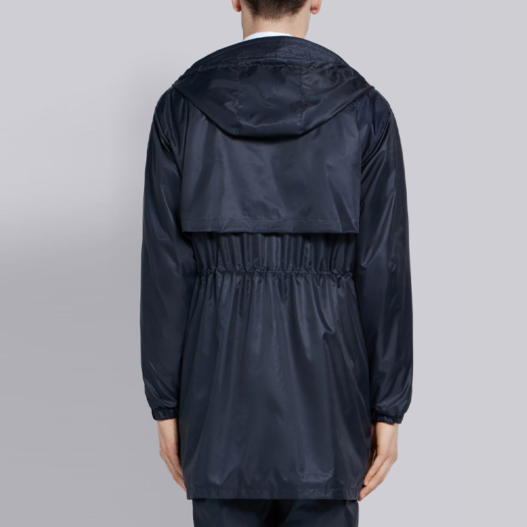 THOM BROWNE Blue Parka with Side Stripes MJT172A-03215-415 圖 5