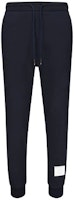 Thom Browne Blue Sweatpants with Tricolor Stripe - Fall Edition MJQ066A-03377-415 Thom Browne Blue Sweatpants with Tricolor Stripe - Fall Edition MJQ066A-03377-415
