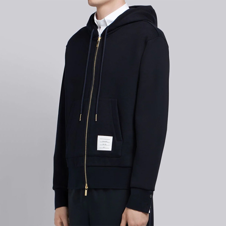 Details for Thom Browne 藍色拉鍊連帽衫（三條紋背面設計）- 秋季系列 MJT153A-03377-415