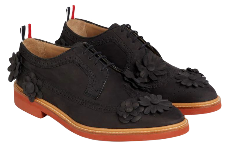 Thom Browne Brogue 'Black Floral Appliqué' 圖 2