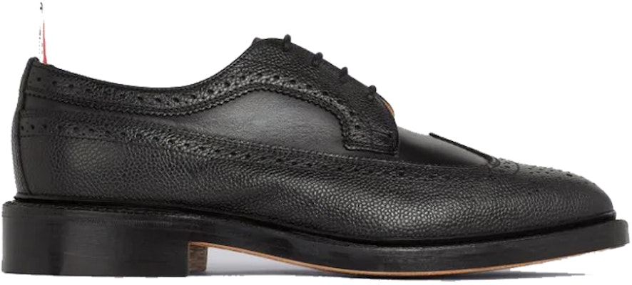 Thom Browne 黑色粒面皮革雕花鞋 MFD210A06257001 Order Thom Browne 黑色粒面皮革雕花鞋 MFD210A06257001