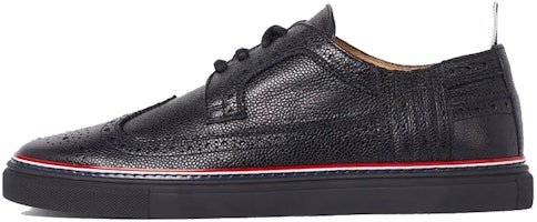 Thom Browne Brogue Casual Leather 'Pebble Grain Black' MFD138A00198001 Thom Browne Brogue Casual Leather 'Pebble Grain Black' MFD138A00198001