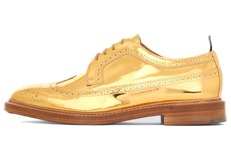Buy Zapatos Thom Browne Brogues 'Mirror Polish Gold' MFD002B07476715
