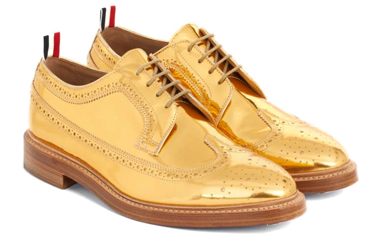 Thom Browne Brogues 'Mirror Polish Gold' 圖 2