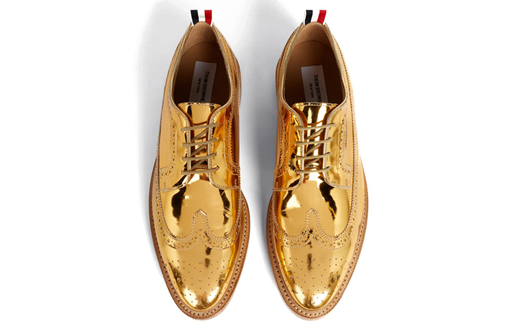 Thom Browne Brogues 'Mirror Polish Gold' 圖 3