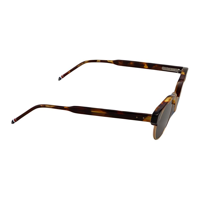 Shop Thom Browne Browline Titanium Sunglasses for Men in Tortoiseshell. UES702AG0003