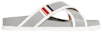 Thom Browne Calfskin Striped Buckle Cross Sandals 'Dark Grey' MFL079A05584025