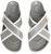 Thom Browne Calfskin Striped Buckle Cross Sandals 'Dark Grey' MFL079A05584025