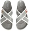 Shop Thom Browne Calfskin Striped Buckle Cross Sandals 'Dark Grey' MFL079A05584025