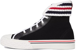 Thom Browne Canvas High-Top 'Black Fashion' MFD244A01588001 Thom Browne Canvas High-Top 'Black Fashion' MFD244A01588001
