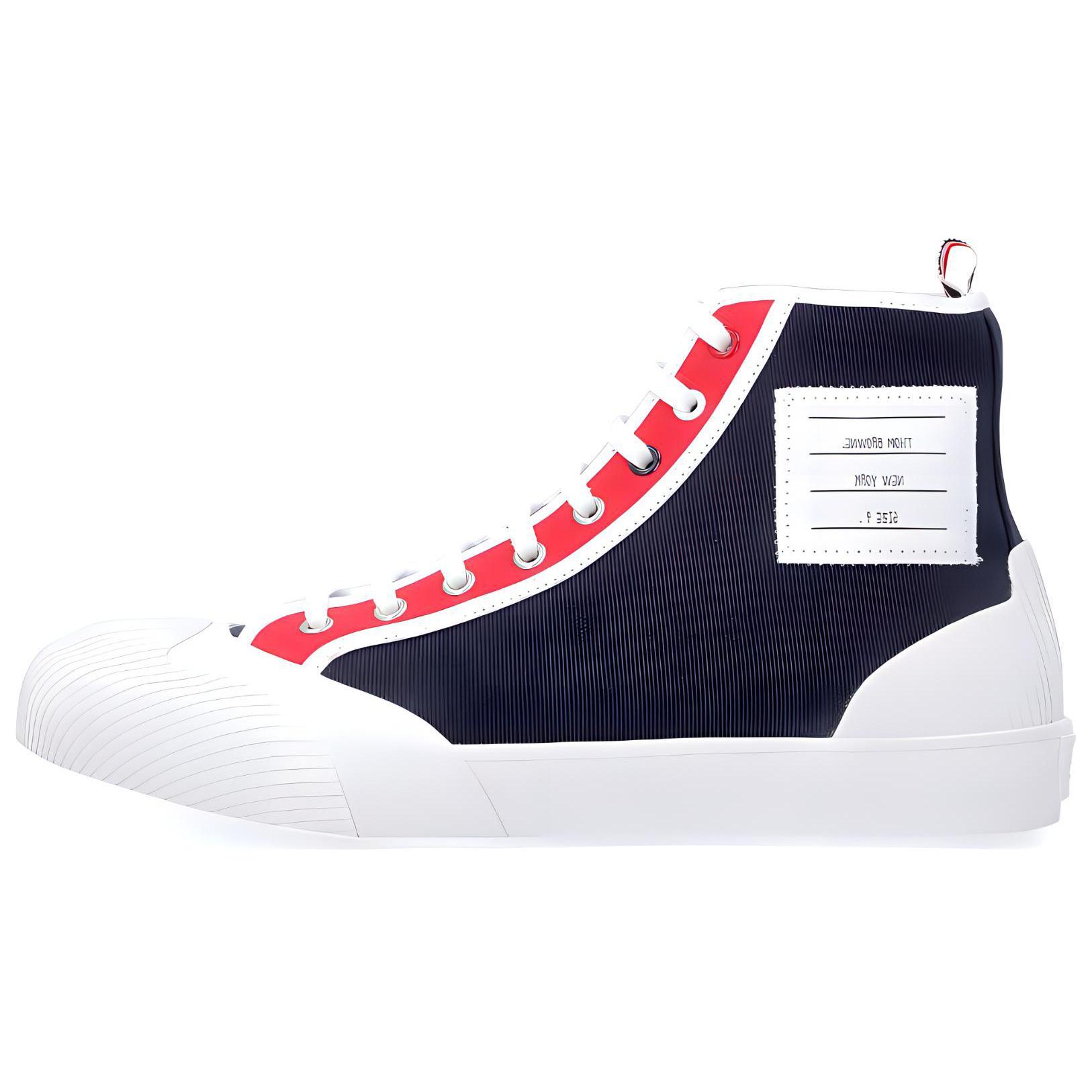 Thom Browne Canvas High-Top 'CMFTable Fashion White'
