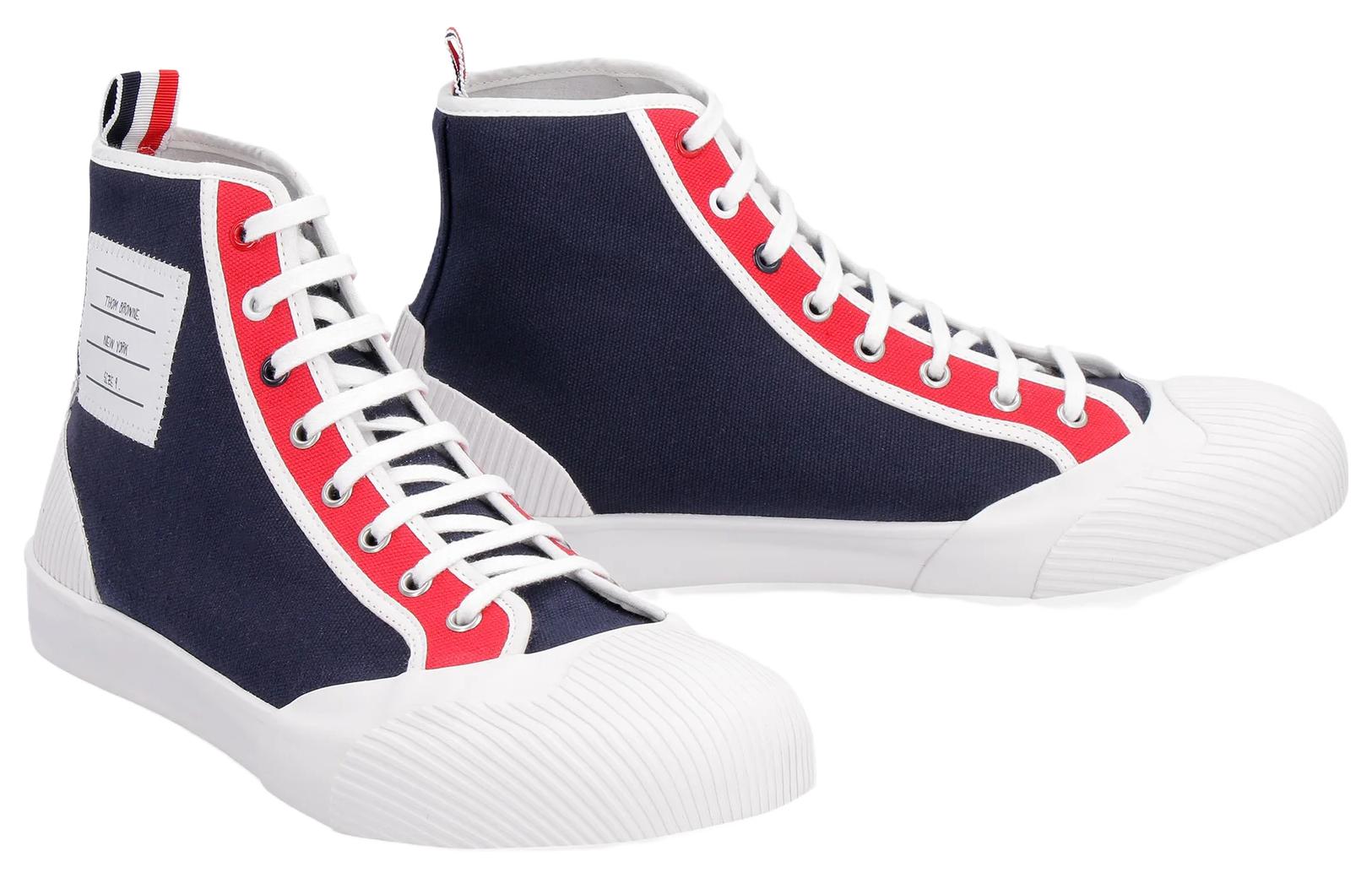 Thom Browne Canvas High-Top 'CMFTable Fashion White' 圖 4