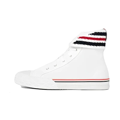 Thom Browne Canvas High-Top Sneakers 'White'