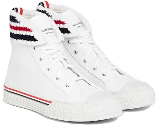 Zapatillas Altas de Lona Thom Browne 'Blancas' MFD244A01588100 Order Zapatillas Altas de Lona Thom Browne 'Blancas' MFD244A01588100