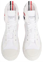 Lookbook Thom Browne Kanvas High-Top Sneakers 'Putih' MFD244A01588100