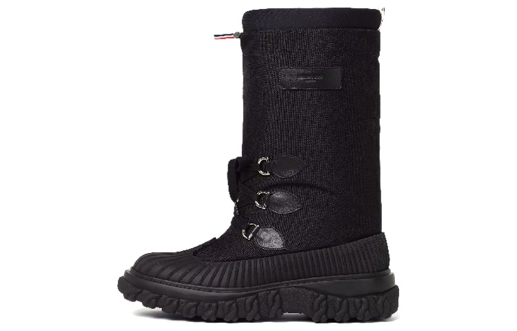 Thom Browne Canvas Lace-Up Boots 'Black'