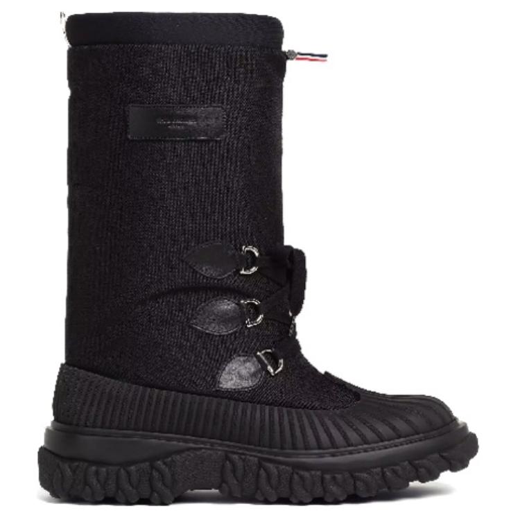 Thom Browne Canvas Lace-Up Boots 'Black' 圖 2