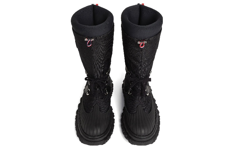 Thom Browne Canvas Lace-Up Boots 'Black' 圖 4