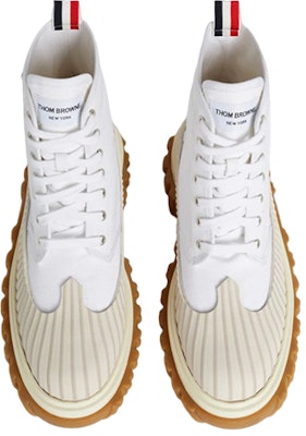 Thom Browne Canvas Lace-Up Boots 'White' MFB189A01588100 Lookbook Thom Browne Canvas Lace-Up Boots 'White' MFB189A01588100