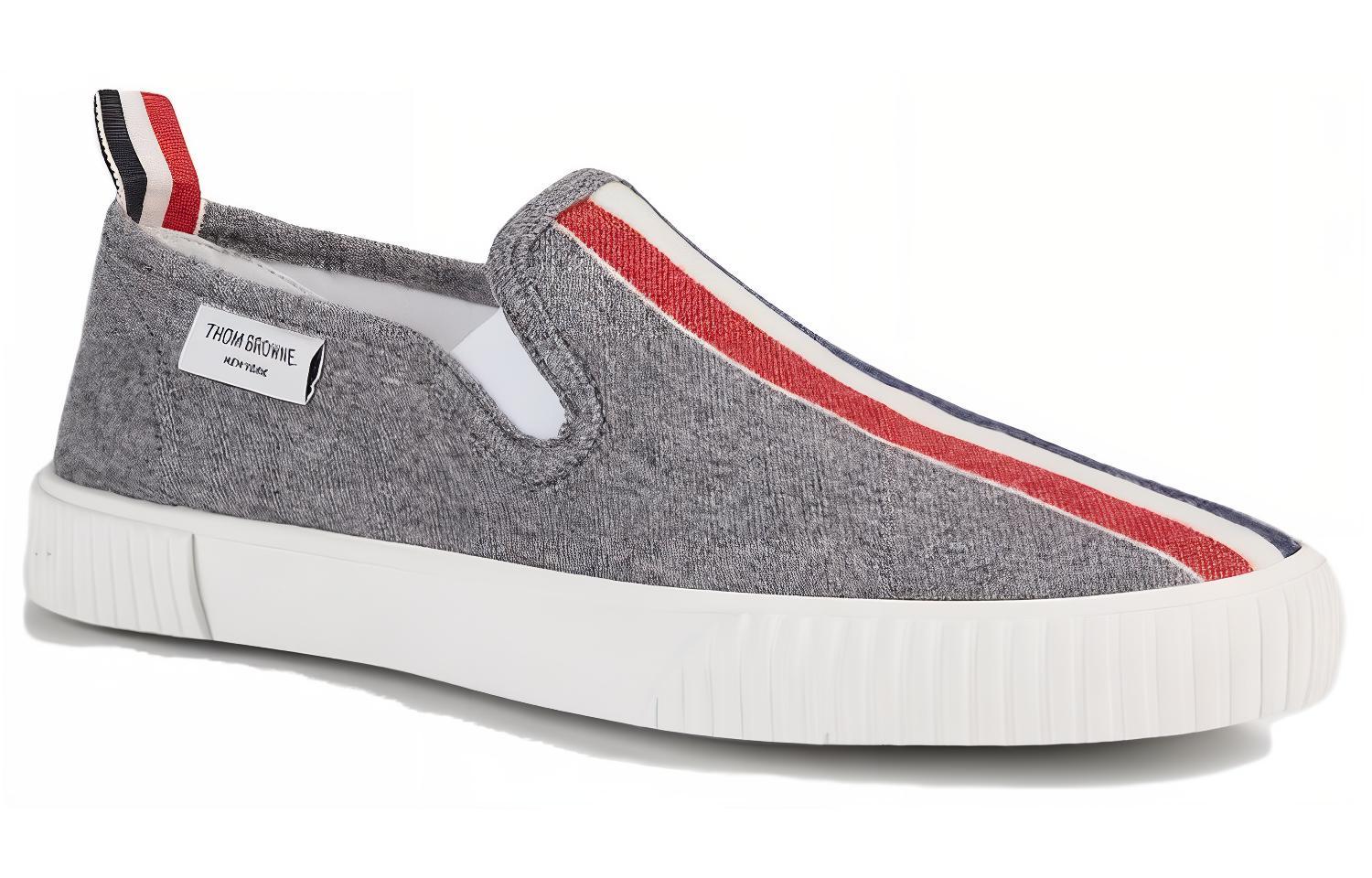 Thom Browne Canvas Low-Top 'Light Grey' 圖 3