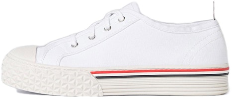 Thom Browne Canvas Low-Top Sneaker 'White Fashion' MFD253AF0102100 Thom Browne Canvas Low-Top Sneaker 'White Fashion' MFD253AF0102100