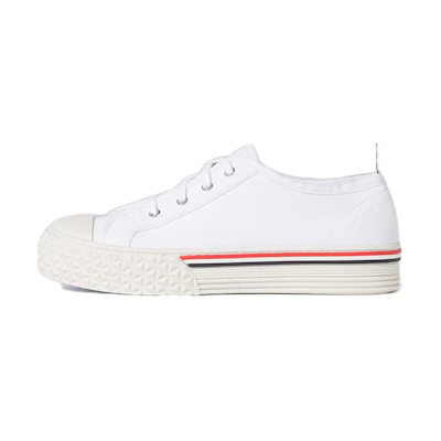 Thom Browne Canvas Low-Top Sneaker 'White Fashion'