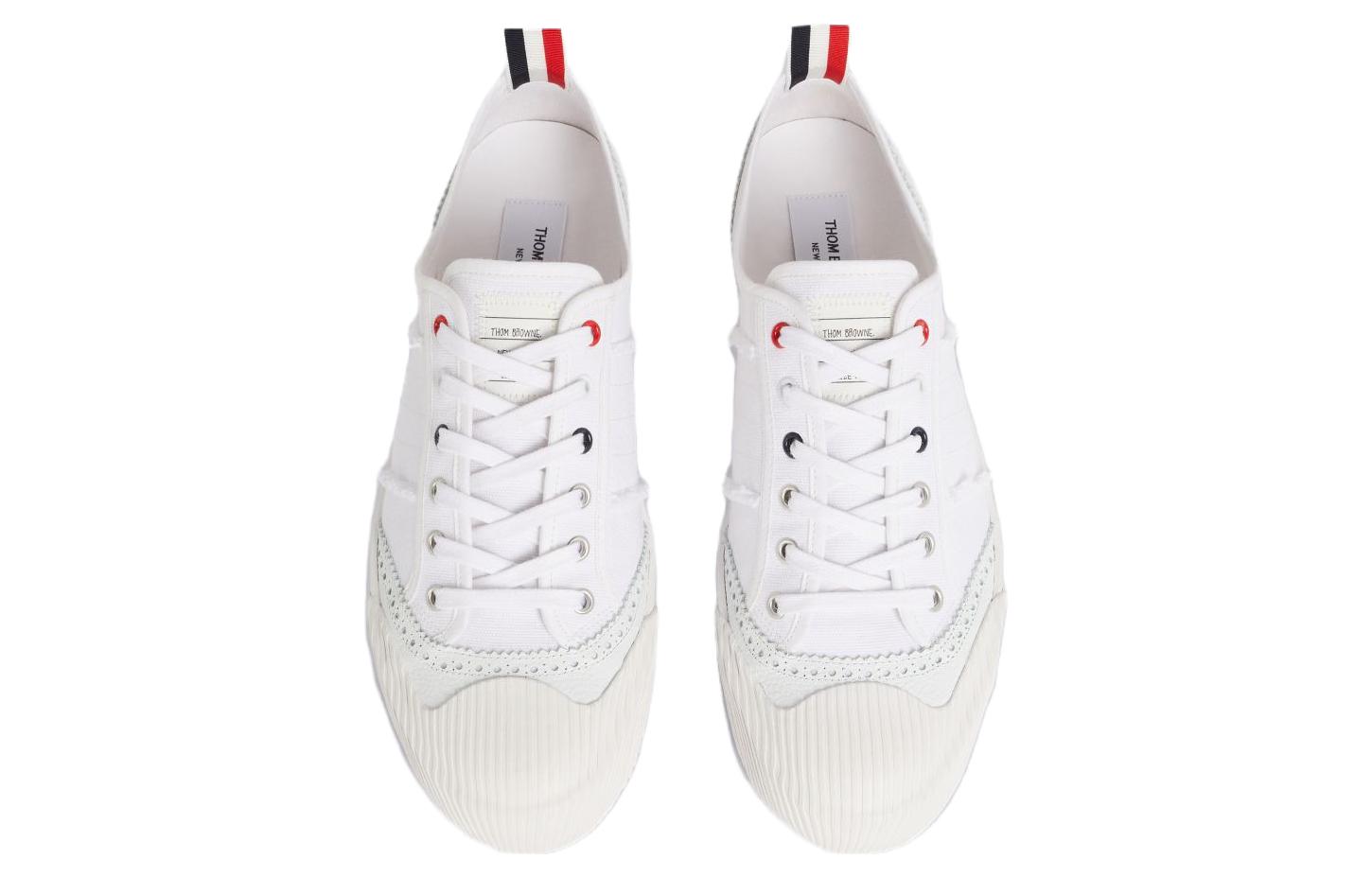 Thom Browne Canvas Low Top 'Versatile White' 圖 3