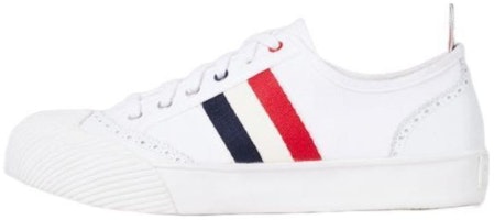 Thom Browne Canvas Low Top 'White Fashion' MFD140A01588100 Thom Browne Canvas Low Top 'White Fashion' MFD140A01588100