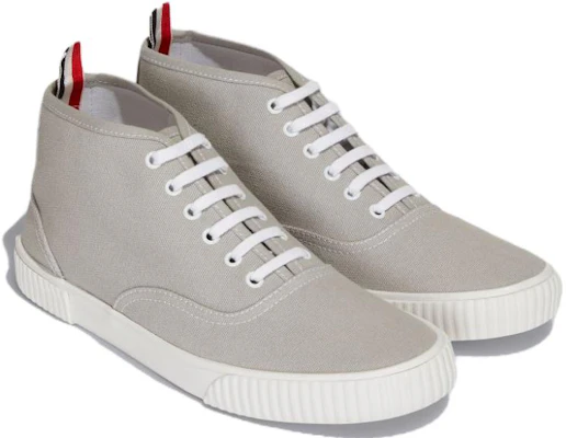 THOM BROWNE 中筒帆布板鞋 灰色 Lookbook THOM BROWNE 中筒帆布板鞋 灰色