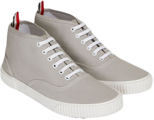 Thom Browne Sepatu Kanvas Mid-Top 'Abu-abu' MFD223A01588035 Order Thom Browne Sepatu Kanvas Mid-Top 'Abu-abu' MFD223A01588035