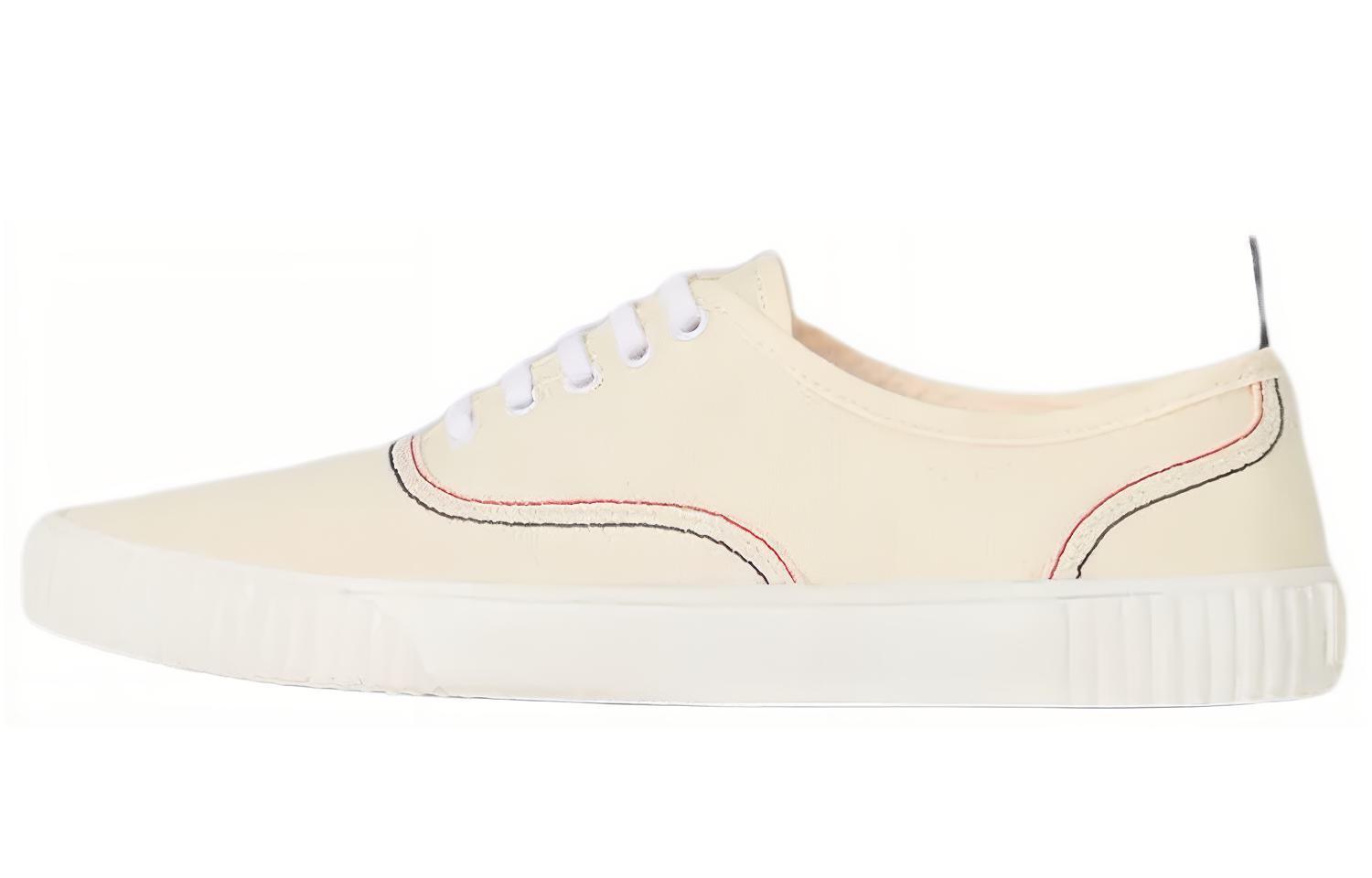 Buy Thom Browne 白色帆布运动鞋 MFD201A06558255