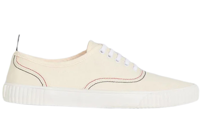 Order Thom Browne 白色帆布运动鞋 MFD201A06558255