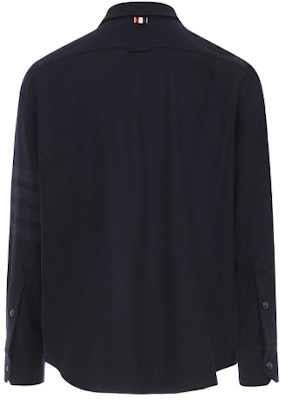 Chaqueta Camisa Thom Browne Mezcla de Cachemira Azul Marino MJO055A-06393-415 Lookbook Chaqueta Camisa Thom Browne Mezcla de Cachemira Azul Marino MJO055A-06393-415