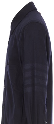Chaqueta Camisa Thom Browne Mezcla de Cachemira Azul Marino MJO055A-06393-415 Shop Chaqueta Camisa Thom Browne Mezcla de Cachemira Azul Marino MJO055A-06393-415