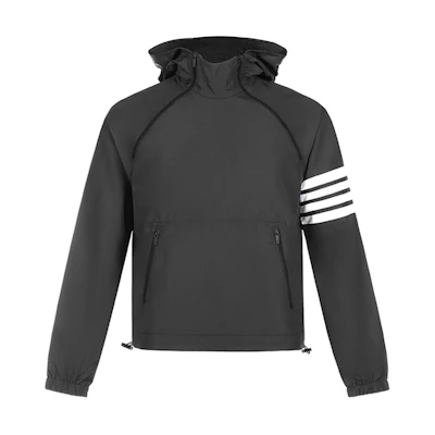 Thom Browne Charcoal Black Pullover Hoodie Jacket MJT232A-06230-015