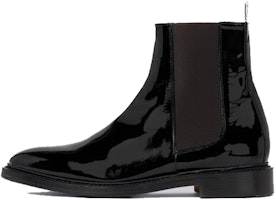 Thom Browne Chelsea Boot 'Black Patent Leather' MFB187E00216001 Thom Browne Chelsea Boot 'Black Patent Leather' MFB187E00216001