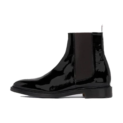 Thom Browne Chelsea Boot 'Black Patent Leather'