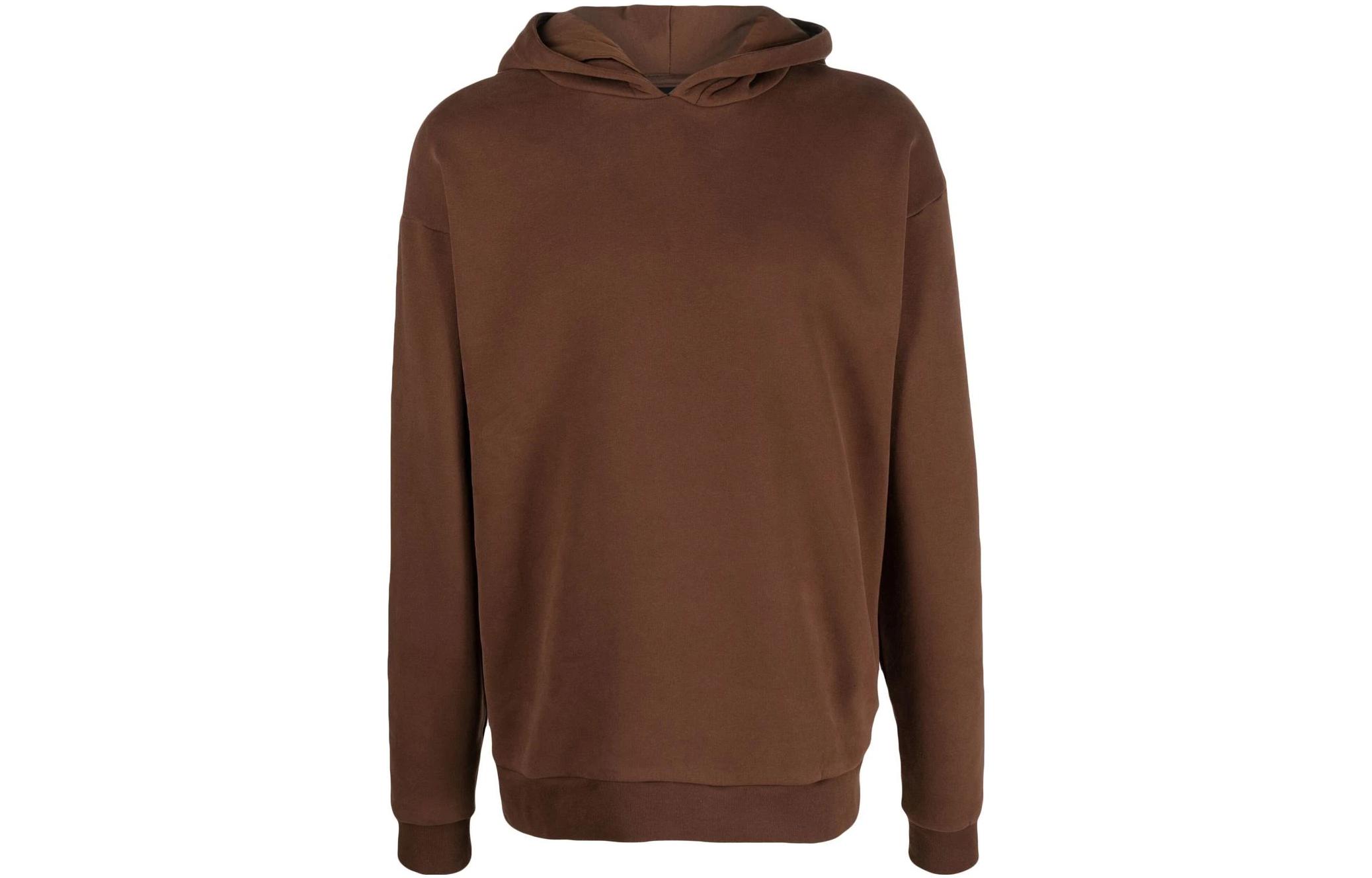 Thom Browne Chocolate Brown Hooded Sweatshirt MS154