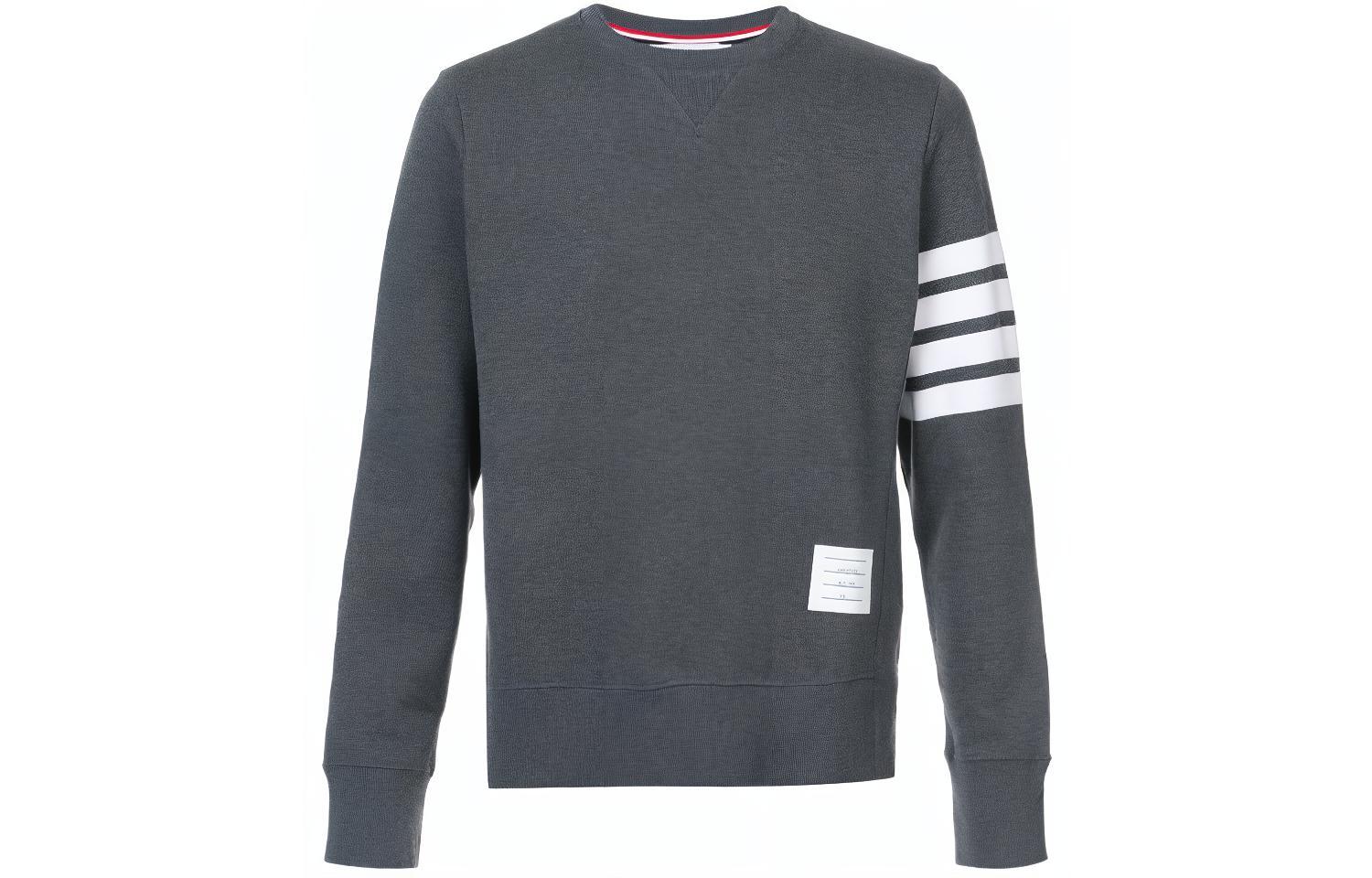 Thom Browne Classic 4-Bar Crewneck Sweatshirt Gray Spring/Fall MJT021H-00535-025