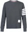 Buy トム ブラウン クラシック 4バー クルーネック スウェットシャツ グレー 春秋用 MJT021H-00535-025