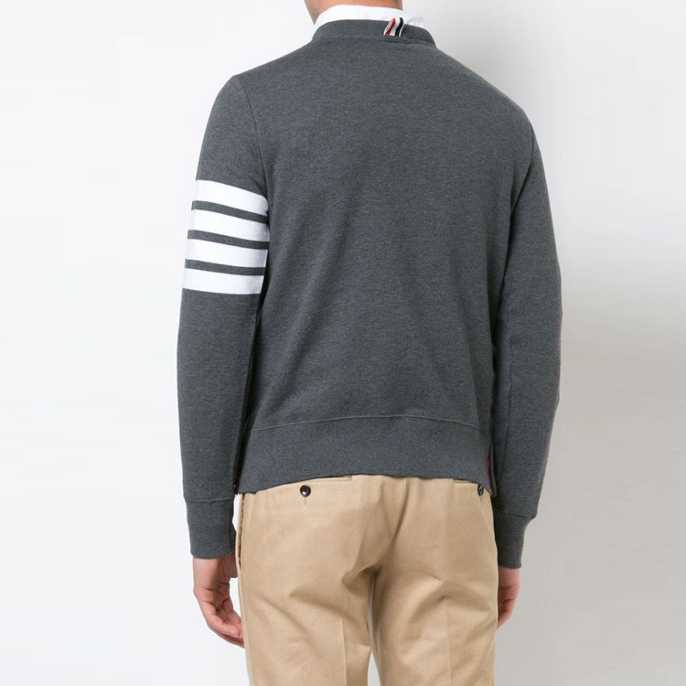 Purchase トム ブラウン クラシック 4バー クルーネック スウェットシャツ グレー 春秋用 MJT021H-00535-025