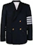 Order Thom Browne 经典4条杠双排扣夹克 黑色 MJU566A-07890-415