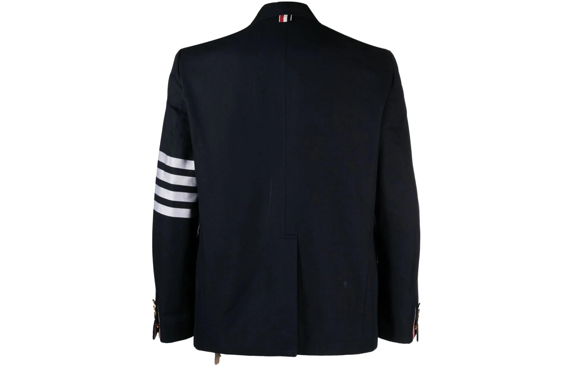 Lookbook Thom Browne 经典4条杠双排扣夹克 黑色 MJU566A-07890-415