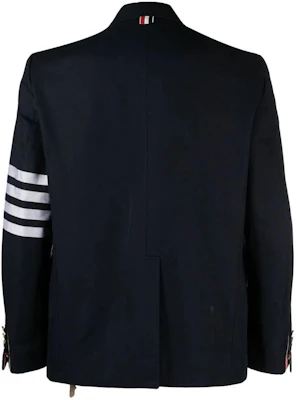 Thom Browne 经典4条杠双排扣夹克 黑色 MJU566A-07890-415 Lookbook Thom Browne 经典4条杠双排扣夹克 黑色 MJU566A-07890-415