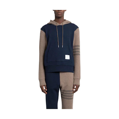Thom Browne Classic 4-Bar Stripe Hoodie in Blue MJT390F-J0088-997