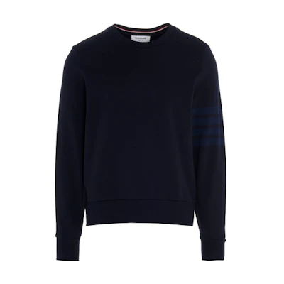 THOM BROWNE Classic 4-Stripe Knit Pullover Navy Blue Sweater MJT248A-06910-415